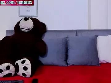 jenalux_ — Welcome to my room! My patterns  22, 88, 111, 222, 333, 555 - Goal:  Naked Show  [120 tokens left] #bigboobs #hairypussy #feet #anal #squirt